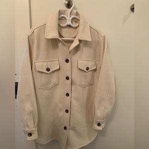 Beige Shacket